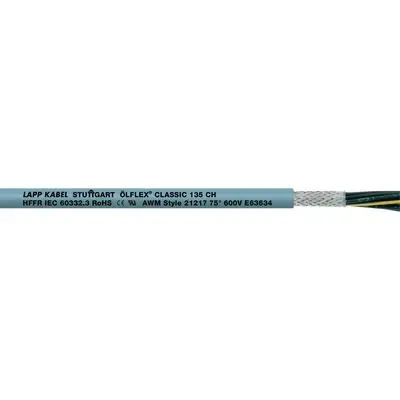 Produktfoto 1 von Lapp Netzkabel, 4-adrig Litze, 100 m Grau, Halogenfreier Verbundstoff