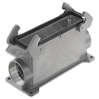 Produktfoto 1 von HARTING Han B Oberflächenmontiertes Gehäuse Doppelter Hebel 2, Oberfläche L32B Oberflächenmontiertes Gehäuse, IP65