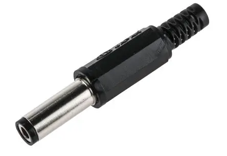Produktfoto 1 von Lumberg XNES/J Gerade Hohlstecker DC-Stecker Nickel 1A 12.0V, Innen-Ø 2.5 mm / Außen 5.5 mm Außen-ø x 43 mm, Kabel