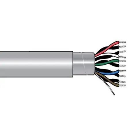 Produktfoto 1 von Alpha Wire Alpha Essentials Communication & Control Steuerkabel, 1-adrig 0.25mm² 24 AWG Grau Geschirmt, 500 ft,