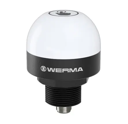 Produktfoto 1 von Werma 240 LED permanent Signalleuchte 24V Eingebaut, Ø 55 mm x 79 mm IP69K, IP65