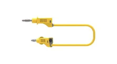 Produktfoto 1 von Electro PJP Stecker 12A Stecker / Stecker, Gelb 50 mm, 30V ac/dc, 60 V ac/dc