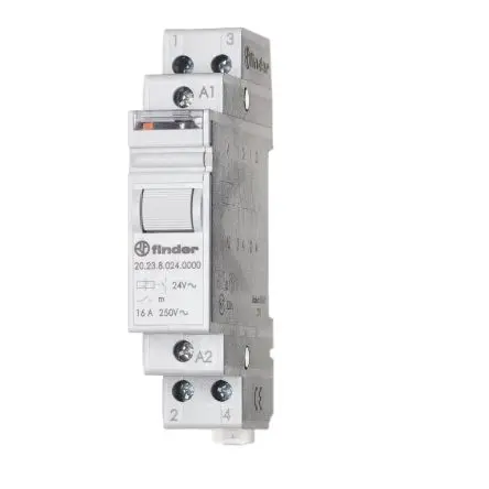 Produktfoto 1 von Finder 20 Relais ohne Verriegelung 12V Spule DIN-Hutschiene 16A 7.5 Ω 6.5 VA