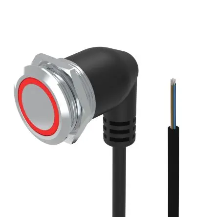 Produktfoto 1 von EAO 82 Druckschalter Rot Beleuchtet Tastend Panel Ø 22 mm, 1 Wechsler, IP65, IP67
