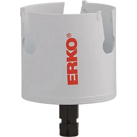 Produktfoto 1 von ERKO, Ø 111 mm Hartmetall Lochsäge Zentrierbohrer inkl., Ø 111mm / Bohrtiefe 60 mm