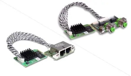 Produktfoto 1 von Hilscher 2 Anschl. Mini-PCI Express Netzwerkkarte 100Mbit/s RJ45
