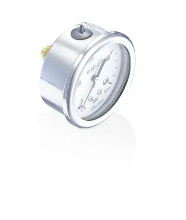 Produktfoto 1 von Bourdon Mit Gewinde MIT3 Manometer 63 mm 0 bar → 16 bar Edelstahl Gehäuse G 1/4