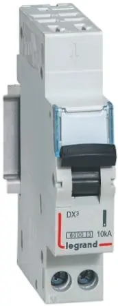 Produktfoto 1 von Legrand DX3 Miniaturüberlastschalter Typ C, Pol 1-polig 4A 230V ac, Abschaltvermögen 10 kA DX