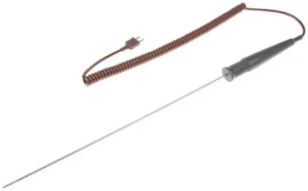Produktfoto 1 von RS PRO Temperatursensor x 300 mm Universal, Ø 3 mm, max.Temp 400 °C, DKD/DAkkS-kalibriert