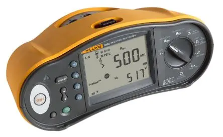 Produktfoto 1 von Fluke 1662 Multifunktionsprüfgerät Phase-Erde, Phase-Neutral autom.RCD Test 100 V, 250 V, 500 V, 1000 V RCD Rampentest