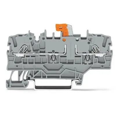Produktfoto 1 von WAGO TOPJOB S Prüftrennklemmenblock 1 Grau, 2.5mm², 300V Einsteck-Anschluss IECEx/ATEX/CSA
