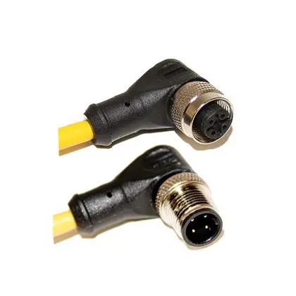 Produktfoto 1 von Mueller Electric C4BD05, 4-polig Sensor-Betätigungselementkabel, M12, Rechtwinklig Stecker 4 / Rechtwinklige Buchse