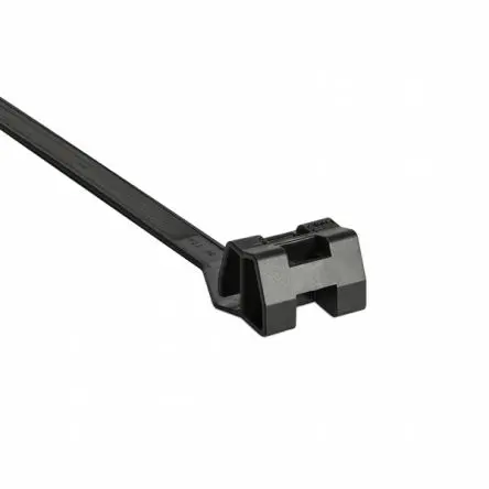 Produktfoto 1 von HellermannTyton TAS120L Nylon 6.6 Kabelbinder Lösbar Schwarz 12.7mm x 420 mm