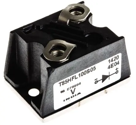 Produktfoto 1 von Vishay VS-T85 Panel Diode Wechselnd Einfach, 1 kV / 85 A, 2-Pin T-Modul