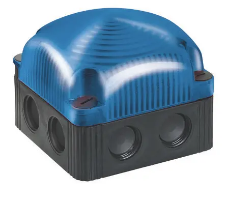 Produktfoto 1 von Werma 853 LED Signalleuchte 48V Blau Basis, Wand x 72 mm IP65