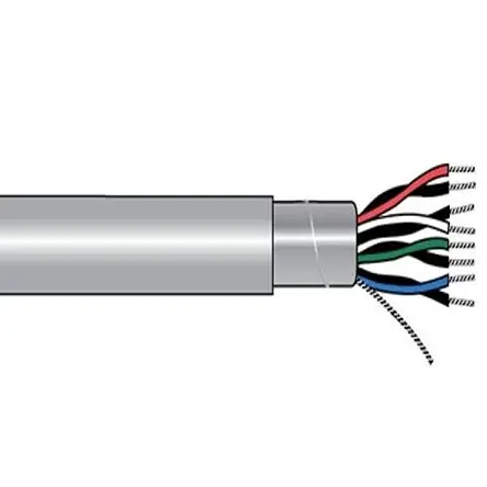 Produktfoto 1 von Alpha Wire Alpha Essentials Communication & Control Steuerkabel, 8-adrig 0.34mm² 22 AWG Grau Geschirmt, 1000 ft,