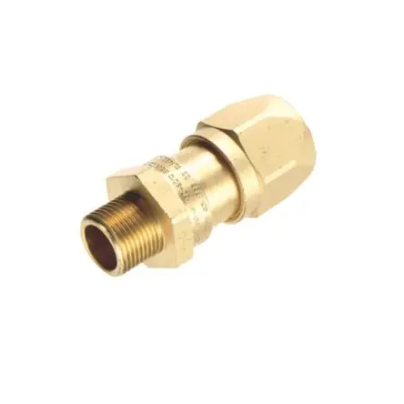 Produktfoto 1 von Thomas & Betts Kopex Messing vernickelt Kabelrohr Befestigung M25 25 mm Metallisch Metallisch-Finish IP66