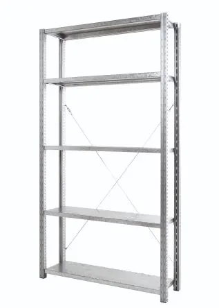 Manorga Regalsystem, 4 Regale, Stahlblech, verzinkt, Schwarz RAL 7040, 2000 mm x 1000mm, 300 kg Last