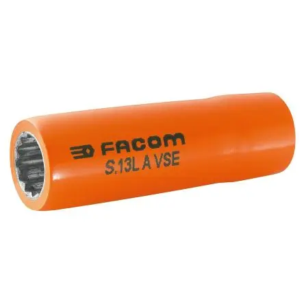 Produktfoto 1 von Facom 12.7 mm 12-Kant Buchse SW 19 mm Vierkant x 77mm
