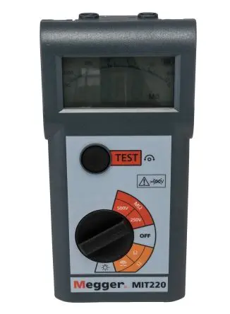 Produktfoto 1 von Megger Isolationsprüfer 250 V, 200mA, 500 V Isolations- & Durchgangsprüfgerät CAT III, ISO-kalibriert