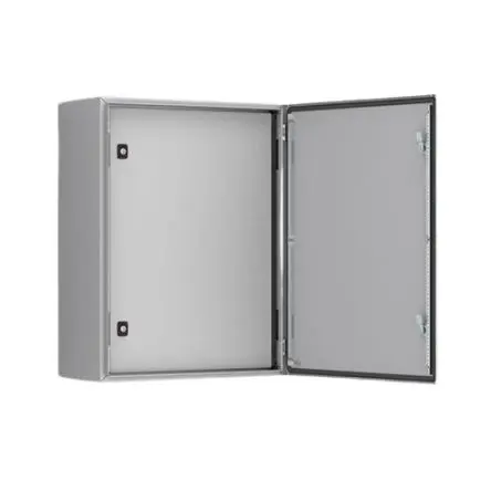 Produktfoto 1 von nVent HOFFMAN AD Gehäuse Gehäusetür Typ Einzeltür Abschließbar B. 600mm H. 800 mm L. 800 mm Weichstahl RAL 7035