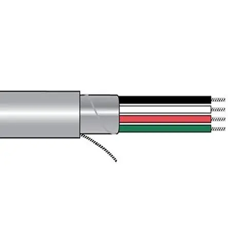 Produktfoto 1 von Alpha Wire Alpha Essentials Communication & Control Steuerkabel, 4-paarig 0.25 mm² 30 m Polyvinylchlorid isoliert Grau