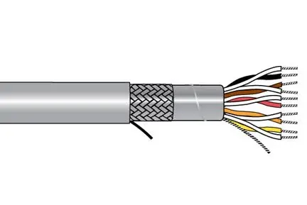 Produktfoto 1 von Alpha Wire 5271 Multicore-Kabel 0.25mm² 24 AWG Grau Geschirmt, 1000 ft, Polyvinylchlorid