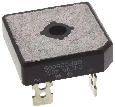 Produktfoto 1 von Vishay Brückengleichrichter 50 V 300 A Schraubanschlussklemme 1.1 V GBPC Einfach 4-Pin 5 μA
