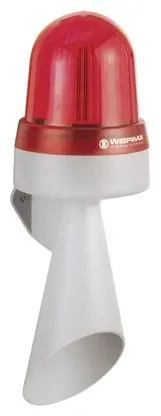 Produktfoto 1 von Werma 435 LED, Filament/Warnsummer-Licht Alarm-Leuchtmelder 230V ac/dc Rot IP65 Halterung / 108 dB 108 dB @ 1m