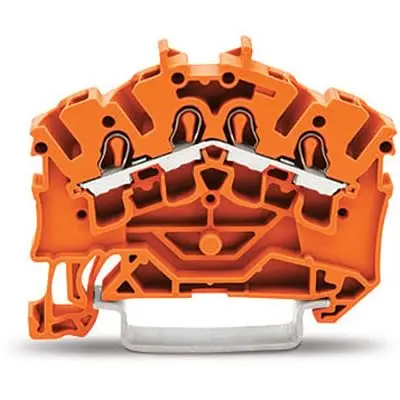WAGO TOPJOB S Anschlussklemmenblock DIN-Schiene 1 Orange, 2.5mm², 600V Einsteck-Anschluss IECEx/ATEX/CSA