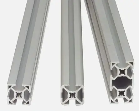 Produktfoto 1 von FlexLink Silber Xd Aluminium Strebenprofil 44 x 44 mm, 3-fach Nut 5.6 mm, Länge 1000 mm XD