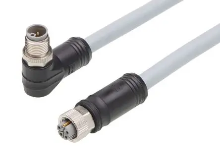 Brad from Molex 120501 M12 Kabel assembliert Stecker, Buchse 5-polig Buchse/Stecker 12A Kabel IP67