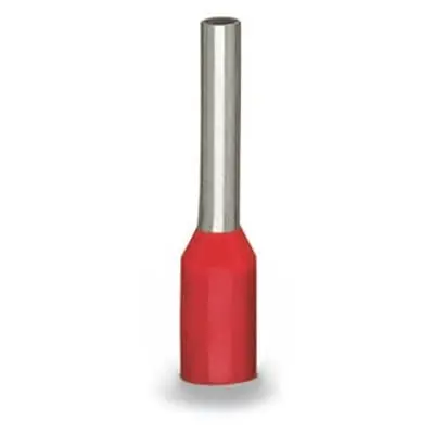 Produktfoto 1 von WAGO 216 Aderendhülse, Stift ø 3.5 mm, Rot, 18 mm, 18mm, Isoliert