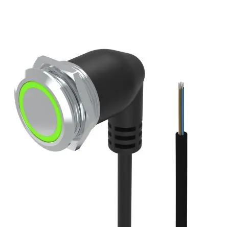Produktfoto 1 von EAO 82 Druckschalter Weiß Beleuchtet Tastend Panel Ø 22 mm, 1 Wechsler / 3A 240 V dc 240 V ac, IP65, IP67