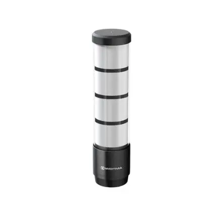 Produktfoto 1 von Werma RST-56 LED Signalturm 4-stufig Linse Gelb, Rot, Grün, Blau 24V permanent Basis 236 mm