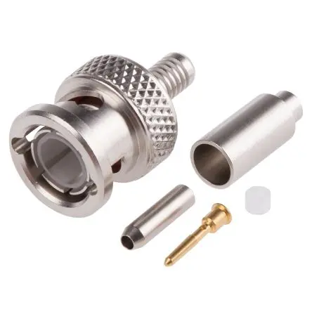 Produktfoto 1 von Radiall BNC Stecker Koaxialsteckverbinder BNC-Steckverbinder, Kabel, für RG179, RG187-Kabel, 75 Ω Crimpbefestigung,