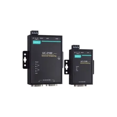 Produktfoto 1 von MOXA UC-2100 Industrie-PC 4 W 1 Adern, ARM-Kortex, 8000MB 600 MHz IP30 für Linux