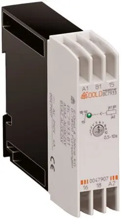 Produktfoto 1 von Dold BC Zeitrelais, DIN-Hutschiene 24V ac, 5 to 100 s, 1 Kont., 1-poliger Umschalter