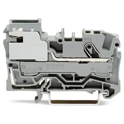 Produktfoto 1 von WAGO TOPJOB S Klemmlieste abtrennen 1 Grau, 6mm², 250V Einsteck-Anschluss