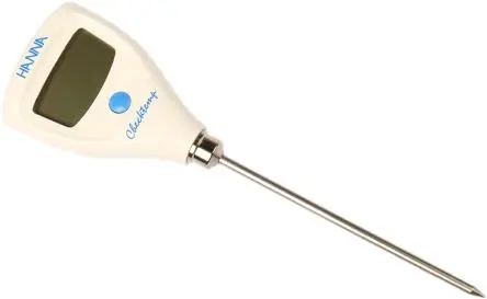 Produktfoto 1 von Hanna Instruments Digitales Thermometer, HI 98501, Taschenformat, 1 bis 150 °C ±0.3 K max, ISO-kalibriert