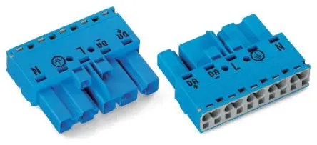 Produktfoto 1 von WAGO 770 Beleuchtungssteckverbinder, Kabel Stecker, Beleuchtungssteckverbinder, Zugfederklemme 25A, Kontakte: 5 IP20,