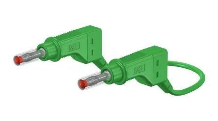 Produktfoto 1 von Staubli Messleitung 32A Stecker / Stecker, Grün Polyvinylchlorid-isoliert 50 cm, 600V