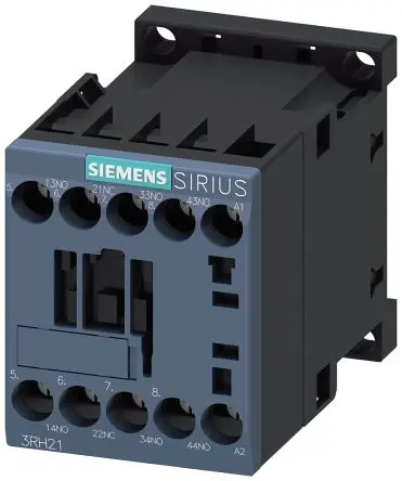Produktfoto 1 von Siemens 3RH2 Hilfsschütz 220V ac-Spule, 4-polig, 690V / 10 A 220V ac 3 Schließer, 1 Öffner Sicherheit 4-Hilfskontakte