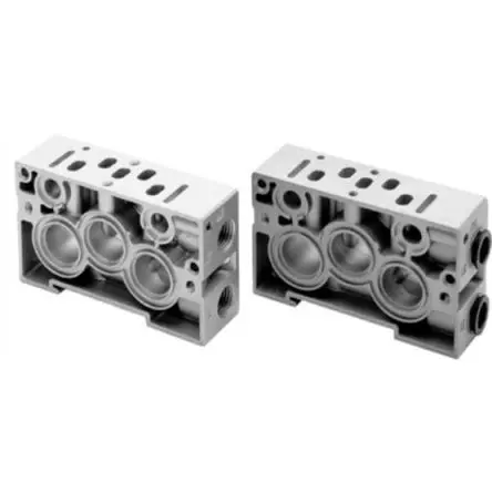 Produktfoto 1 von EMERSON – AVENTICS Serie 1825504026 Aluminium Ventil-Verteilerplatte CD01 1-Stationen