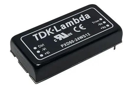 Produktfoto 1 von TDK-Lambda PXD60 DC/DC Konverter, 5V dc OUT 0 A Oberfläche 24V dc 1600 V 60 W -40 °C 105 °C