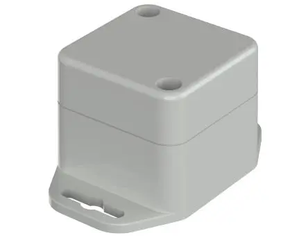 Produktfoto 1 von Bopla Euromas X; Gehäuse; Polycarbonat; Hellgrau Geflanscht; IK07 IP66, IP68 Breite 44.8 mm Höhe 40.1 mm Länge 44.8 mm