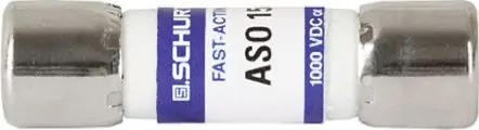 Produktfoto 1 von Schurter ASO 10.3x38 Patronensicherung F / 8A 10 x 38 mm 1kV dc Melamin gPV