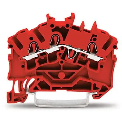 Produktfoto 1 von WAGO TOPJOB S Anschlussklemmenblock DIN-Schiene 1 Rot, 2.5mm², 600V Einsteck-Anschluss IECEx/ATEX/CSA