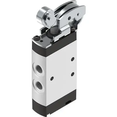 Produktfoto 1 von Festo, Rollenhebel VMEF Pneumatik-Steuerventil, manuell, NPT 1/8 in NPT, Eloxierte Aluminium-Knetlegierung 8047096