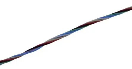 Produktfoto 1 von MICROWIRES TWJ Twisted-Pair-Kabel 0.05 mm² 100 m Perfluoralkoxyalkan isoliert Grau